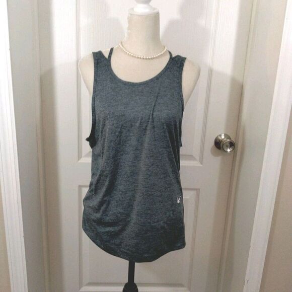 Nike Dri Fit Womens Large Tank Top Athletic Pullover Sleeveless Green - Picture 2 of 7